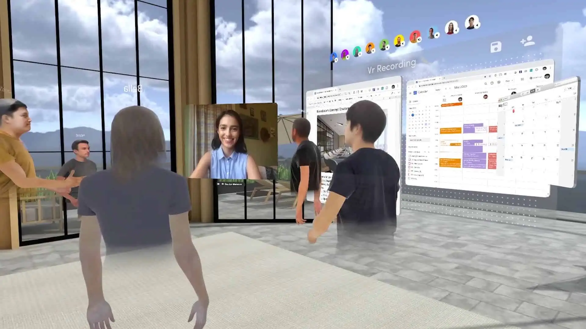actie foto van een groep die een virtual reality game speelt